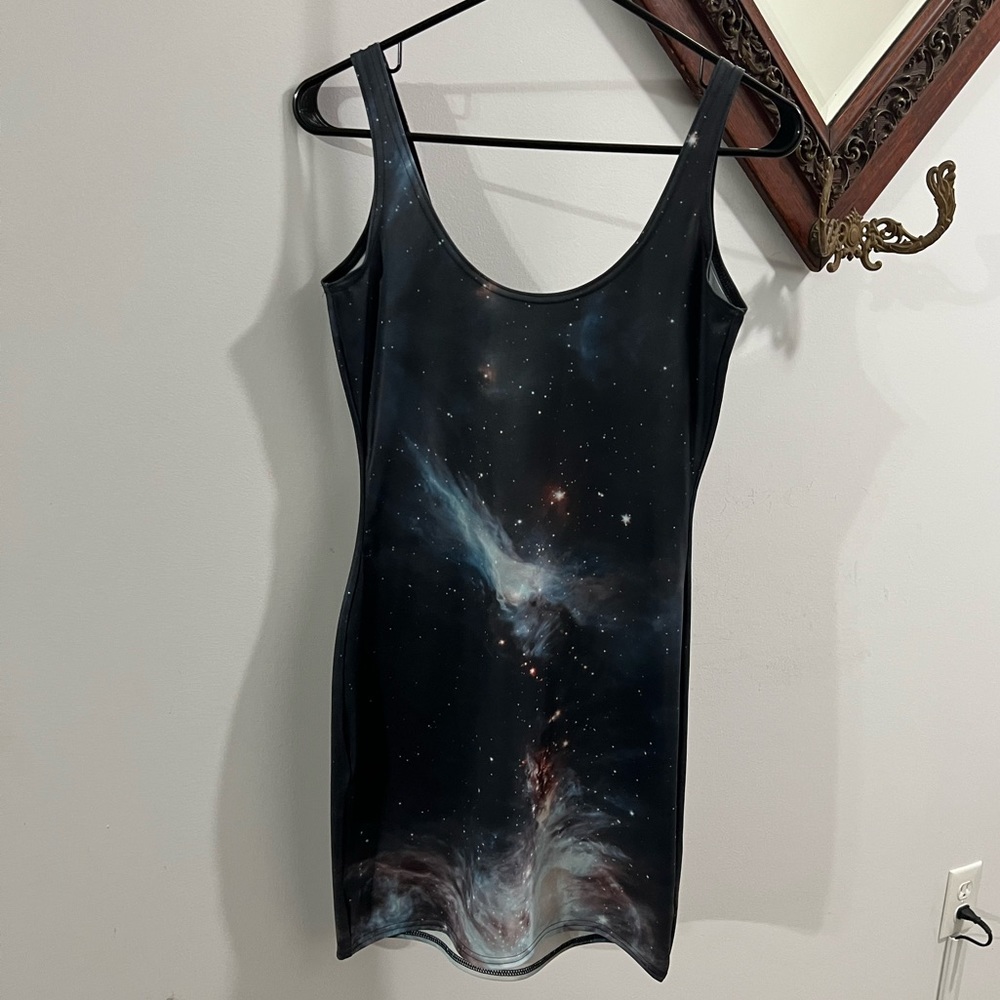 Blackmilk Galaxy Black Dress